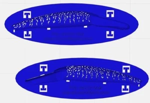 Bandit Deep Walleye Crankbait Lure Painting Stencil PBL-BDW-002 - Picture 1 of 2