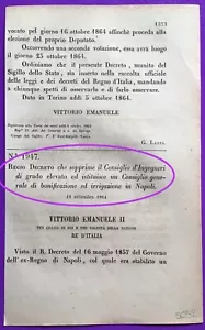 Napoli, Regio Arrêté Istituisce Un Conseil Général De Bonificazione -5052 - Imagen 1 de 1