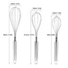 3Pcs Stainless Steel Manual Egg Beater Milk Frother Mixer Blender Kitchen