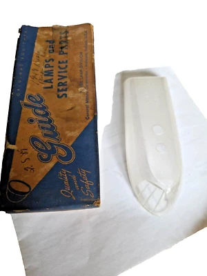 1949 Buick Super Roadmaster NOS Front Fender Parking Light Lens GM 5938396 PAIR - Image 1 of 4