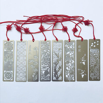Cute Japanese Flowers Metal Floral Bookmarks For Books Party Gift Bag Fillers • 1.99£