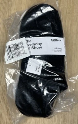 NEW Sonoma Goods for Life 10 pk. women's no-show socks size 9-11 variety pack - Image 1 of 4