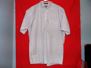 Camicia da uomo Nordstrom abbottonata taglia XL vestibilità tradizionale senza ferro rosso/blu a quadri - Foto 1 di 5