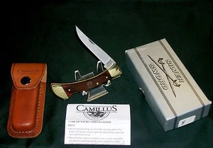 Camillus USA Lockback Knife & Sheath "SFO" for Beck's Hybrids W/Package & Papers - Picture 1 of 12