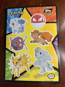1999 Topps Pokemon Il primo adesivo film Jolteon & Vulpix logo nero - Foto 1 di 2