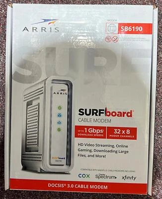 ARRIS SURFboard DOCSIS 3.0 Cable Modem - SB6190 (A4) - Image 1 of 3