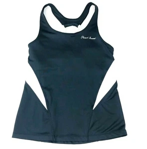 Pearl Izumi Women's Sz Small Keyhole Tank Top Sports Bra Black/White Colorblock  - Picture 1 of 6