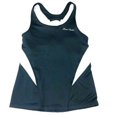 Sujetador deportivo sin mangas Pearl Izumi para mujer talla pequeña ojo de cerradura negro/blanco bloques de colores  Foto 1 de 4