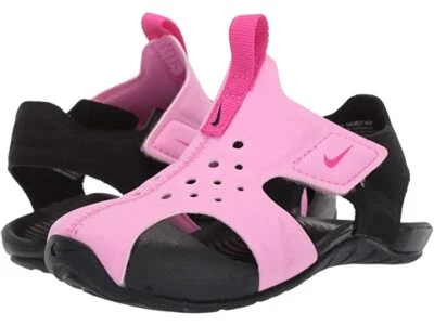Nike Sunray Water Closed Toe Sandals/Shoes PSYCHIC Pink Little Girls Size 9 - Image 1 of 4