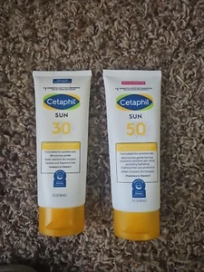 Lot of 2 Cetaphil Sheer Mineral Sunscreen - SPF 50 - 3 fl oz EXP: 03-24 & 11-23 - Picture 1 of 1