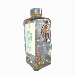 Gold Water Premium Ice Age Still Enriched With 24 Karat Gold Flakes Glass Bottle - Picture 1 of 9