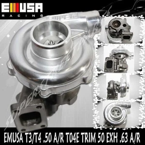 EMUSA T3/T4 Hybrid Turbo Charger .50 A/R Compressor .63 A/R Turbine Wheel - Picture 1 of 8