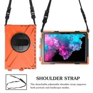 For Microsoft Surface Pro 4/Pro 5/6/Go Case Hybrid Armor Shockproof Stand Cover - Picture 1 of 20