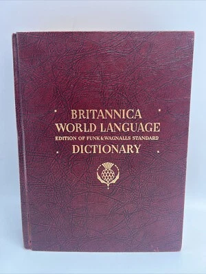 Britannica World Language Edition Funk Wagnalls Standard Dictionary Vol 2 1965 - Image 1 of 4