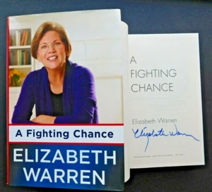 *SIGNED* autobiography by ELIZABETH WARREN US Senator 2014  A FIGHTING CHANCE HC - Bild 1 von 12