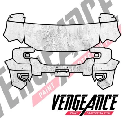 Sujetador transparente película de protección de pintura precortada frontal Ford Ranger XL/XLT 2024 PPF Foto 1 de 4