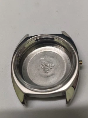 ENICAR AUTOMATIC CASE CAL NO.AR-167 DAY/DATE ON-3 CROWN AT-3 O'CLOCK A-533 - Image 1 of 4