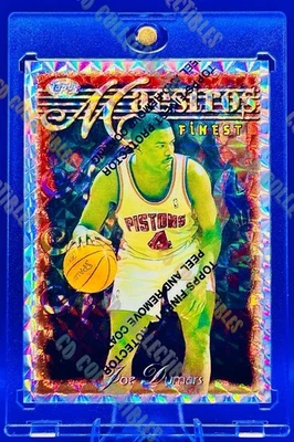 Joe Dumars TOPPS MEJOR REFRACTOR PLATA PISTONES PARALELOS DETROIT COMO NUEVO Foto 1 de 4