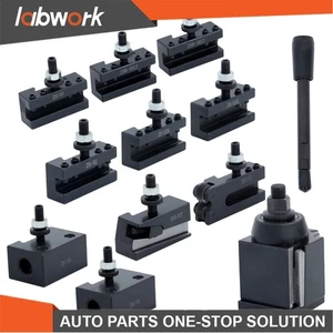 Labwork AXA 250-111 Wedge Type Tool Post Tool Holder Set 11 Pack Lathe 6-12" - Picture 1 of 24