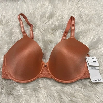 Chantelle 34DD Sujetador Rosa Cañón Elegante Cómoda Flex Camiseta Con Aros 16M6 NUEVO $84 Foto 1 de 4