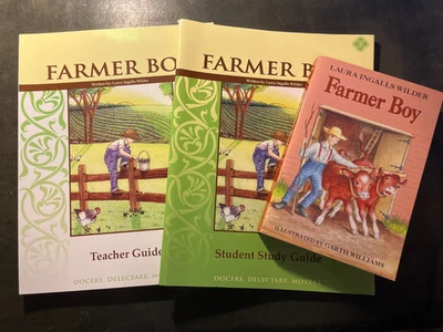 Farmer Boy: Book,  Student Guide, & Teacher Guide, Memoria Press (Lot of 3) - Image 1 of 4
