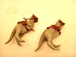Vintage Star Wars TaunTaun Solid Belly Kenner 1979 Lot 2pc w Reins saddles - Picture 1 of 6