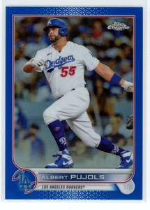 Albert Pujols 2022 Topps Chrome #84 Blue Refractor #1/150 Dodgers Cardinals SP - Picture 1 of 2