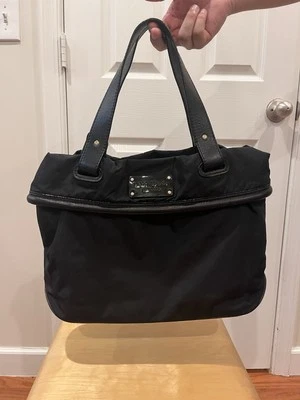 Bolso de Mano Kate Spade Nylon Mal Interior Lunares Negro Foto 1 de 4