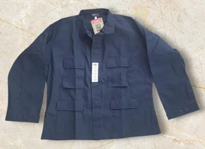 TRU-SPEC BDU Feldhemd Herren 2XL Regular Langarm Knopfleiste Winter Blau Neu mit Etikett - Bild 1 von 10