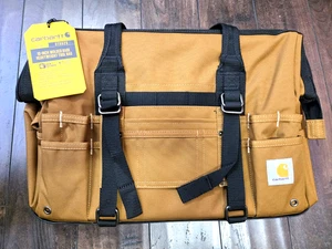 Bolsa de herramientas Carhartt de 18 pulgadas con base moldeada de peso pesado marrón CT0520 - Imagen 1 de 4