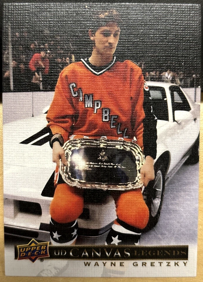 2020-21 20/21 SP Signature Edition Legends UD Canvas C-25 Wayne Gretzky Oilers - Image 1 of 2