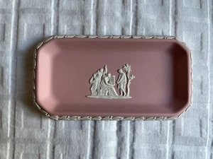 Wedgwood Pink Jasperware - Oblong Dish/Tray (Ulysses) - Picture 1 of 5