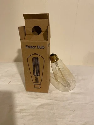 6-Pack E26 LED Dimmable Light Bulbs Vintage Edison 8W - 60 watt equivalent, ST64 - Image 1 of 2