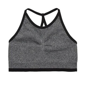 Zella Teen Girl Heather Grey Seamless Activewear Strappy Bra Size XL / 14-16 - Picture 1 of 3