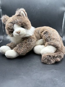 Ty Classic O'Malley braun und grau Tabby Katze 2002 Sitzsack Plüsch Vintage nicht mehr produziert - Bild 1 von 8