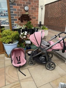 Gorgeous Oyster 3 In Rose, Pink Girly Pram With Lots Of Extras - Picture 1 of 6
