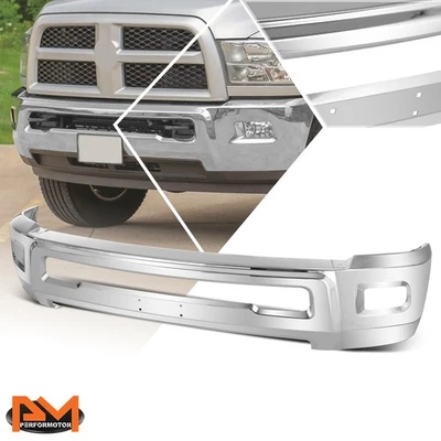 Передняя лицевая панель бампера для Dodge Ram 2500 3500 10–18 годов выпуска с отверстиями для противотуманных фар хромированная - Изображение 1 из 4