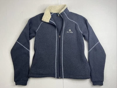 Kuhl Women’s Alpaca Fleece Full Zip Jacket Coat Blue G ray Heart Logo - Medium - Image 1 of 4