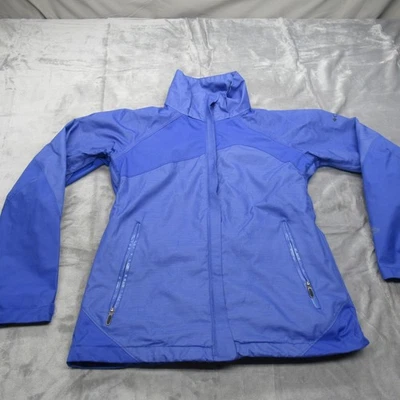 Chaqueta Columbia Mujer XS Azul Impermeable Intercambio Cremallera Completa Bolsillo Esquí Nieve Foto 1 de 4