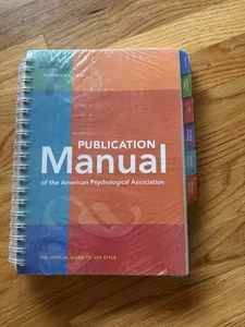 Publication Manual (Official) 7th Edition American Psychological Assoc. Spiral - Bild 1 von 2