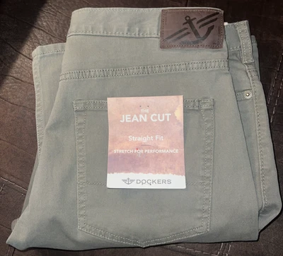 Pantalones Dockers Para Hombre Calce Recto Corte Jean Verde 32 x 30 Nuevos con Etiquetas Foto 1 de 4