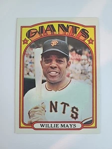 Tarjeta coleccionable de béisbol 1972 Topps #49 Willie Mays vintage | Envío gratuito - Imagen 1 de 16