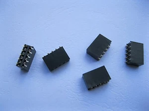 12 pcs SMD SMT 2.54mm 2x5 10pin Female Pin Header Double Row Strip Gold Plated - Picture 1 of 4