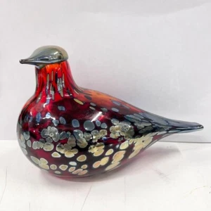 iittala Birds by Toikka Reed Warbler Oibatoikka Ruby Bird Red - Picture 1 of 9