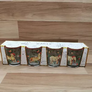 4er Set Rakle Tier Weihnachten Glas Tumbler Gläser - Leopard, Elefant -380ml - Bild 1 von 13
