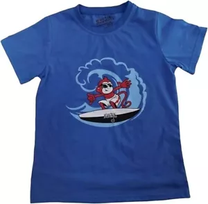 T-Shirt Electric Monkey Kinder blau Surfen Affe - Bild 1 von 4