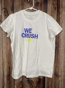 Nike Tee Youth Boy’s T-Shirt Size XL (18-20) White “We Crush” EUC - Picture 1 of 4