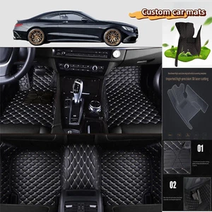 Fit Mercedes-Benz 2000-2024 All Model Waterproof Luxury Carpets Car Floor Mats - Foto 1 di 24