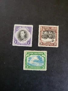 Briefmarken Cook Islands Scott #112-4 Falz - Bild 1 von 1