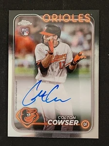 2024 Topps Chrome COLTON COWSER Rookie Auto #RA-CC Baltimore Orioles - Picture 1 of 2